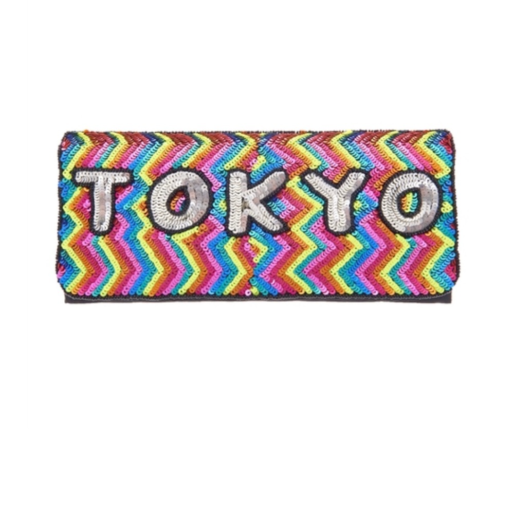 From St Xavier Tokyo Sequin Convertible Clutch, Multi